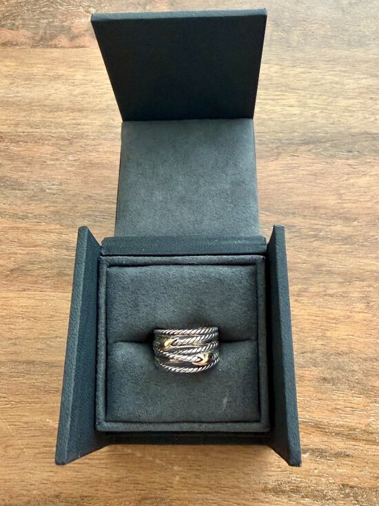 David Yurman Jewelry - David Yurman Double X Crossover Ring